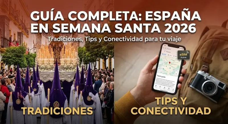 Guía Completa para Viajar a España en Semana Santa 2026: Tradiciones, Tips y Conectividad