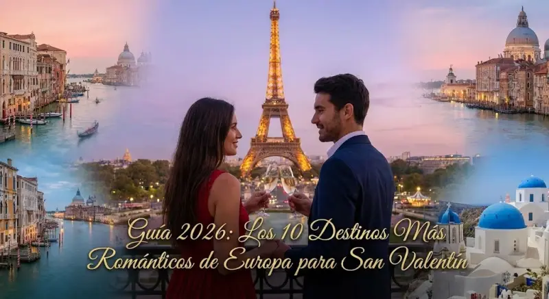 Guía 2026: Los 10 Destinos Más Románticos de Europa para San Valentín