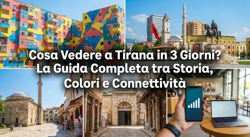 Cosa Vedere a Tirana in 3 Giorni? La Guida Completa tra Storia, Colori e Connettività