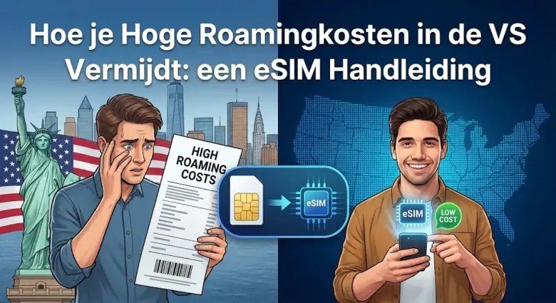 Hoe je Hoge Roamingkosten in de VS Vermijdt: een eSIM Handleiding