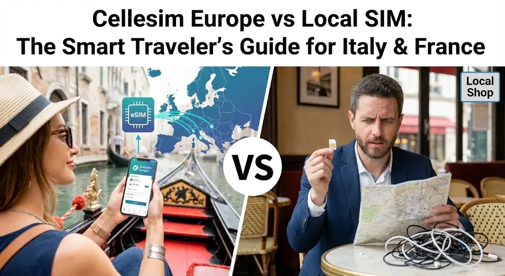 Cellesim Europe vs Local SIM: The Smart Traveler's Guide for Italy & France
