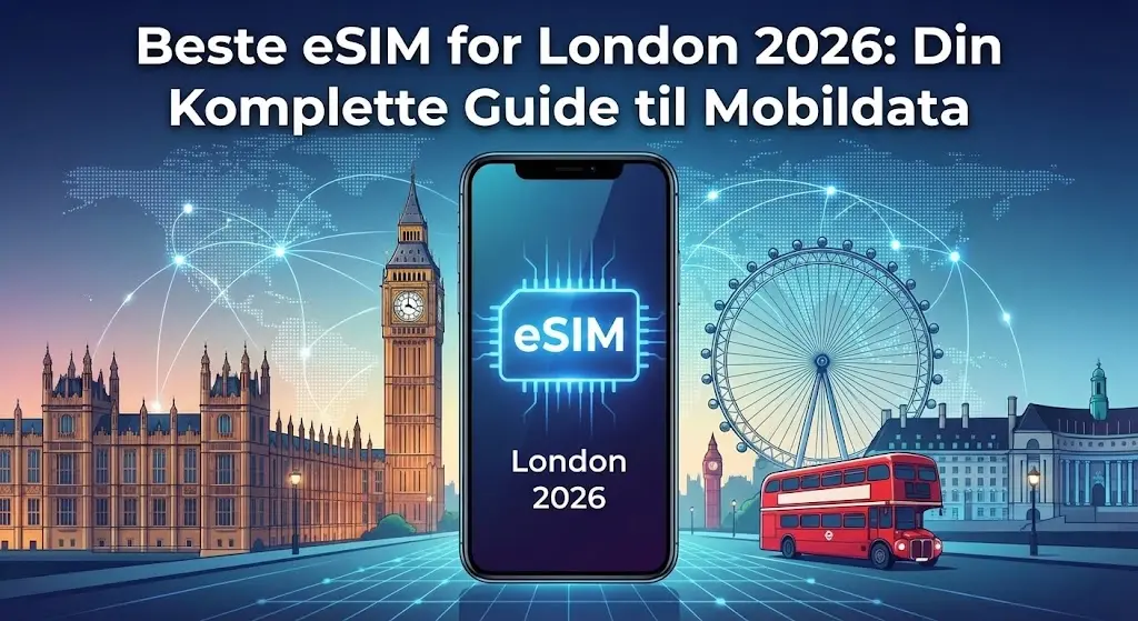 Beste eSIM for London 2026: Din Komplette Guide til Mobildata