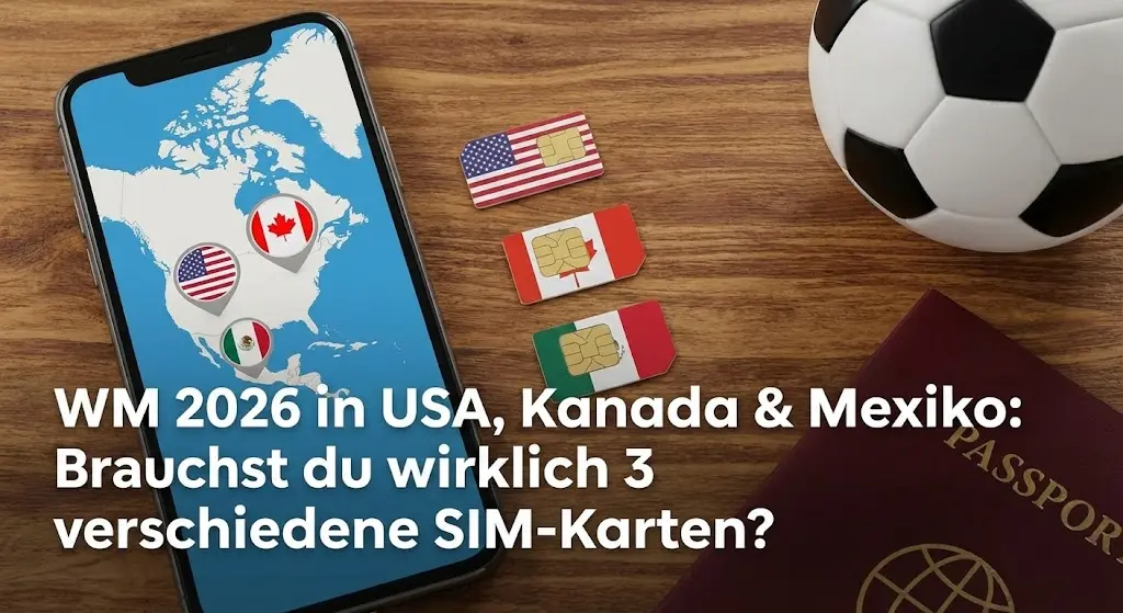 WM 2026 in USA, Kanada & Mexiko: Brauchst du wirklich 3 verschiedene SIM-Karten?