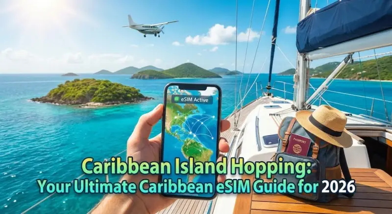 Caribbean Island Hopping: Your Ultimate Caribbean eSIM Guide for 2026