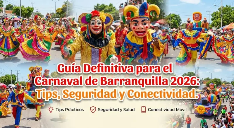 Guía Definitiva para el Carnaval de Barranquilla 2026: Tips, Seguridad y Conectividad