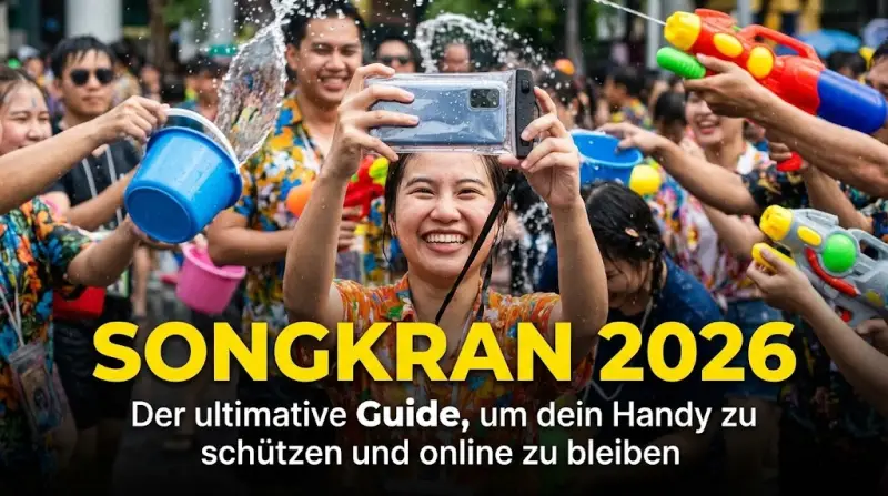 Songkran 2026: Der ultimative Guide, um dein Handy zu schützen und online zu bleiben