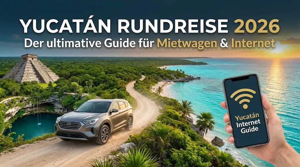 Yucatán Rundreise 2026: Der ultimative Guide für Mietwagen & Internet
