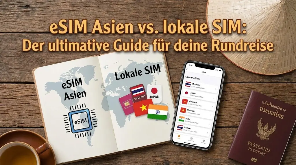 eSIM Asien vs. lokale SIM: Der ultimative Guide für deine Rundreise