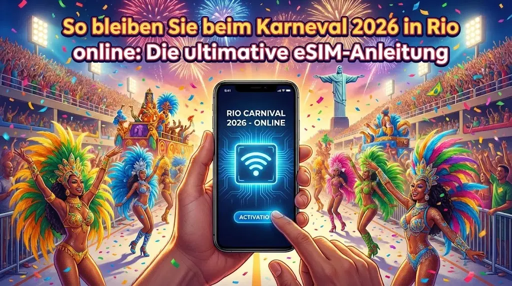 So bleiben Sie beim Karneval 2026 in Rio online: Die ultimative eSIM-Anleitung