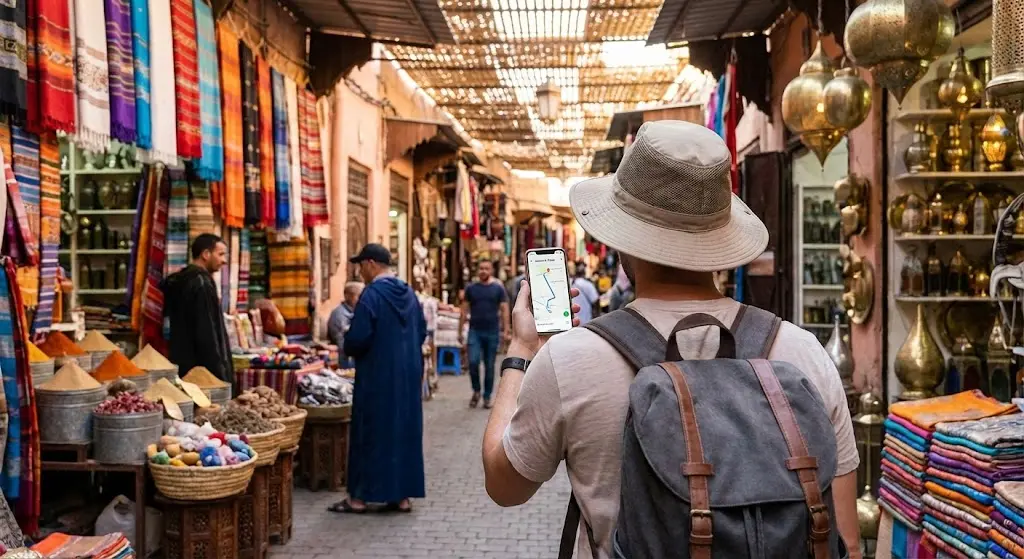 Come Navigare i Souk di Marrakech Usando il Tuo Telefono (Senza Perdersi)