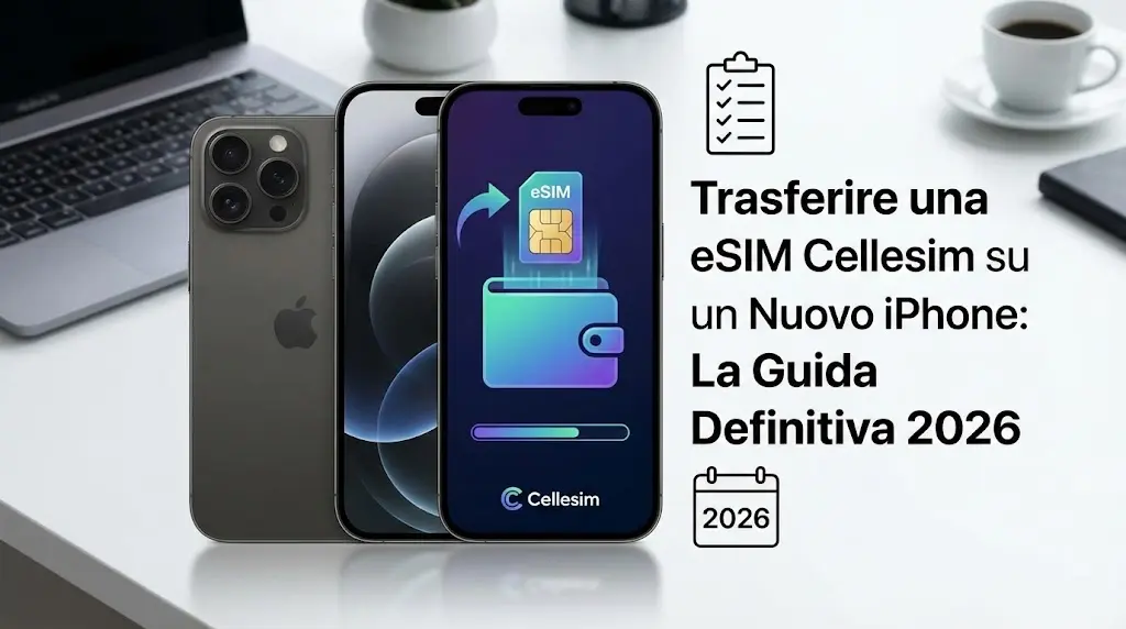 Trasferire una eSIM Cellesim su un Nuovo iPhone: La Guida Definitiva 2026