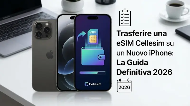 Trasferire una eSIM Cellesim su un Nuovo iPhone: La Guida Definitiva 2026