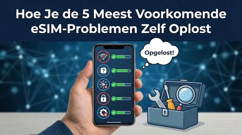 Hoe Je de 5 Meest Voorkomende eSIM-Problemen Zelf Oplost
