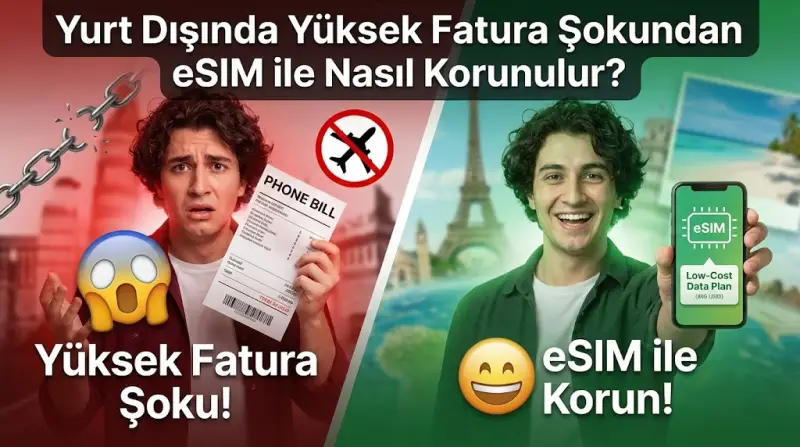 Yurt Dışında Yüksek Fatura Şokundan eSIM ile Nasıl Korunulur?