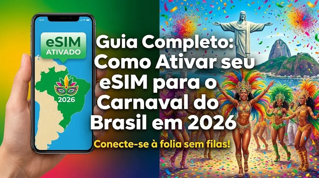 Guia Completo: Como Ativar seu eSIM para o Carnaval do Brasil em 2026