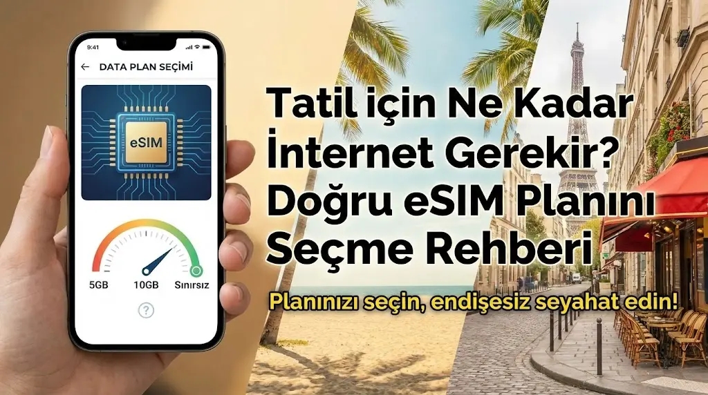 Tatil için Ne Kadar İnternet Gerekir? Doğru eSIM Planını Seçme Rehberi