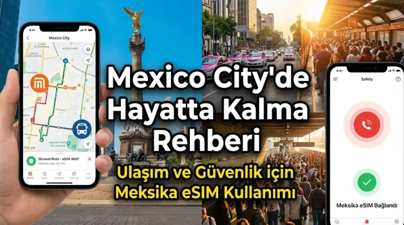 Mexico City'de Hayatta Kalma Rehberi: Ulaşım ve Güvenlik için Meksika eSIM Kullanımı