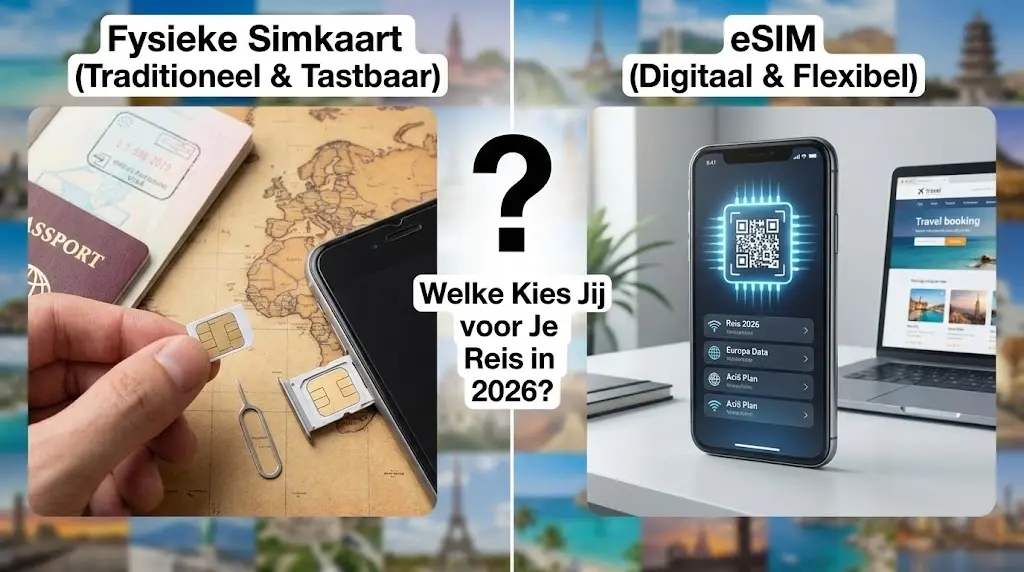 Fysieke Simkaart vs. eSIM: Welke Kies Jij voor Je Reis in 2026?
