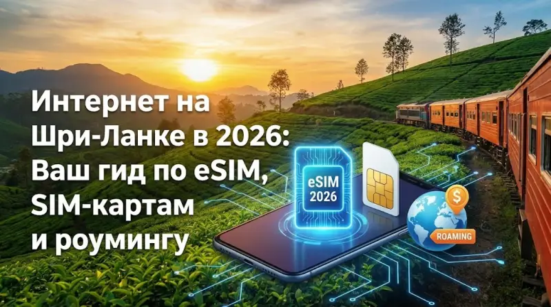 Интернет на Шри-Ланке в 2026: Ваш гид по eSIM, SIM-картам и роумингу