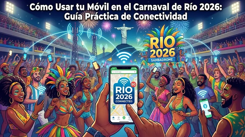 Cómo Usar tu Móvil en el Carnaval de Río 2026: Guía Práctica de Conectividad