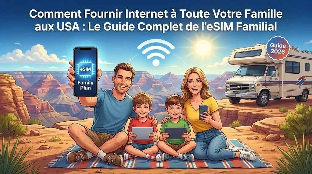 Comment Fournir Internet à Toute Votre Famille aux USA : Le Guide Complet de l'eSIM Familial