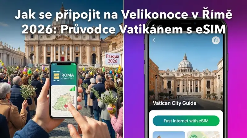 Jak se připojit na Velikonoce v Římě 2026: Průvodce Vatikánem s eSIM