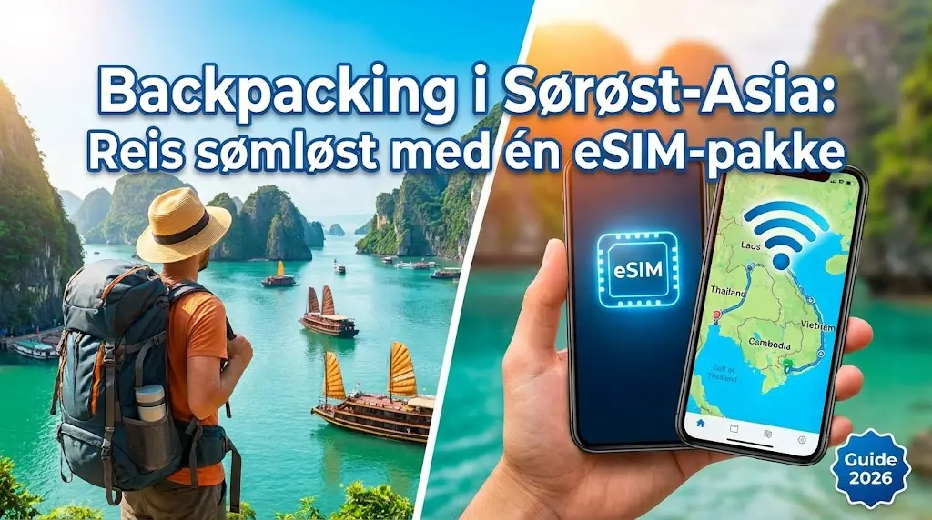 Backpacking i Sørøst-Asia: Reis sømløst med én eSIM-pakke