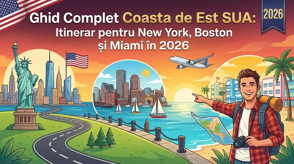 Ghid Complet Coasta de Est SUA: Itinerar pentru New York, Boston și Miami în 2026