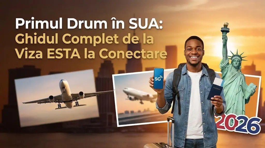 Primul Drum în SUA: Ghidul Complet de la Viza ESTA la Conectare