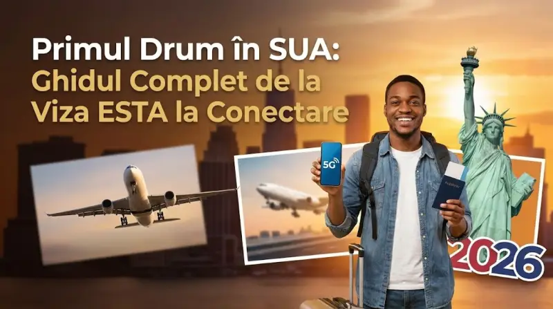 Primul Drum în SUA: Ghidul Complet de la Viza ESTA la Conectare