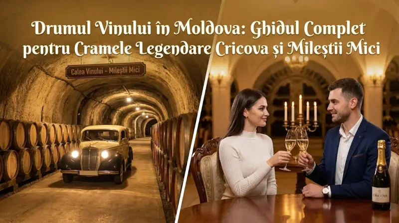 Drumul Vinului în Moldova: Ghidul Complet pentru Cramele Legendare Cricova și Mileștii Mici