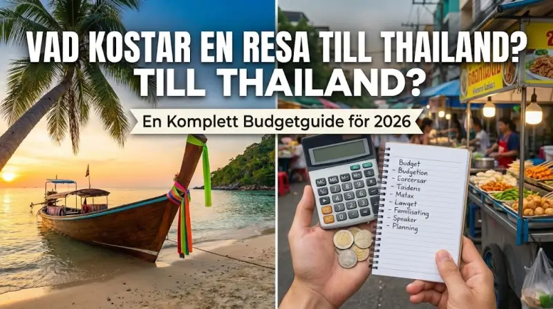 Vad Kostar en Resa till Thailand? En Komplett Budgetguide för 2026