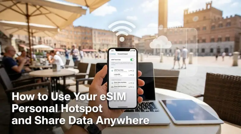 How to Use Your eSIM Personal Hotspot and Share Data Anywhere