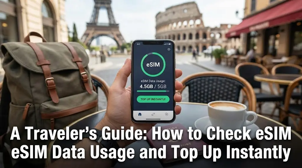 A Traveler's Guide: How to Check eSIM Data Usage and Top Up Instantly
