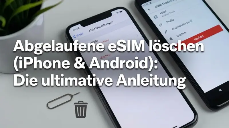 Abgelaufene eSIM löschen (iPhone & Android): Die ultimative Anleitung