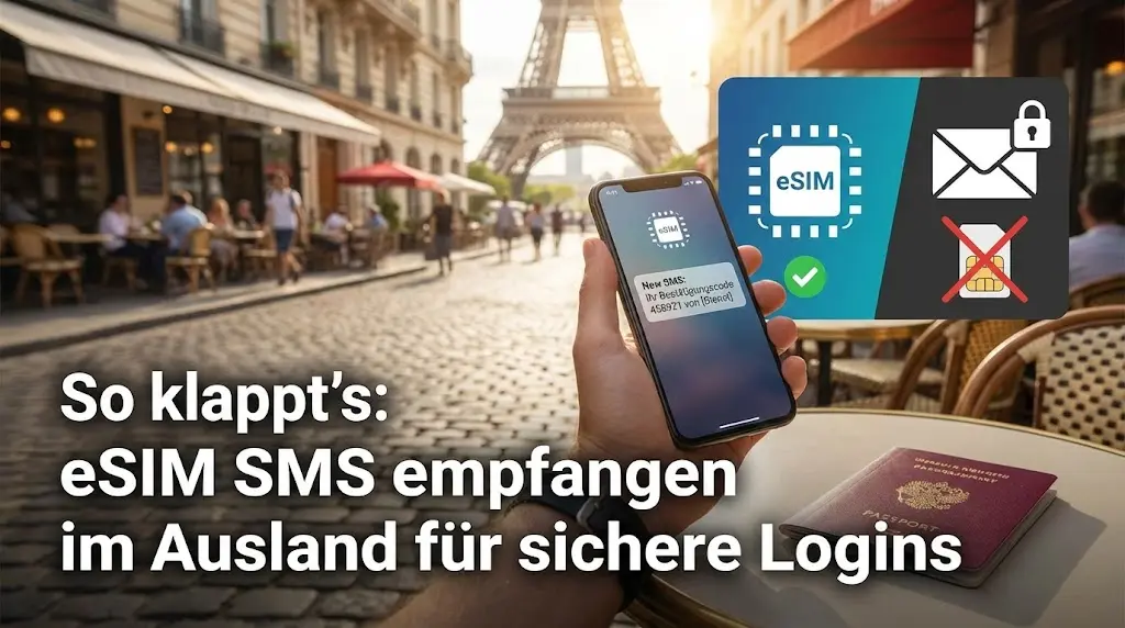 So klappt's: eSIM SMS empfangen im Ausland für sichere Logins
