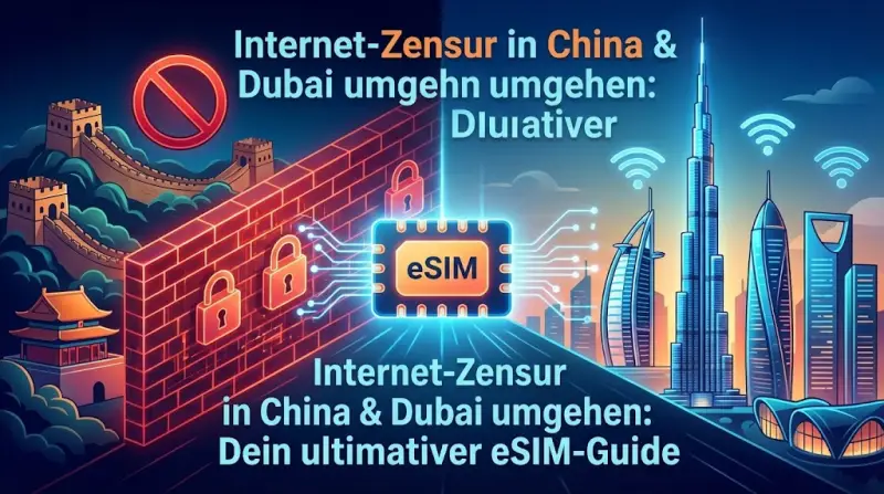 Internet-Zensur in China & Dubai umgehen: Dein ultimativer eSIM-Guide