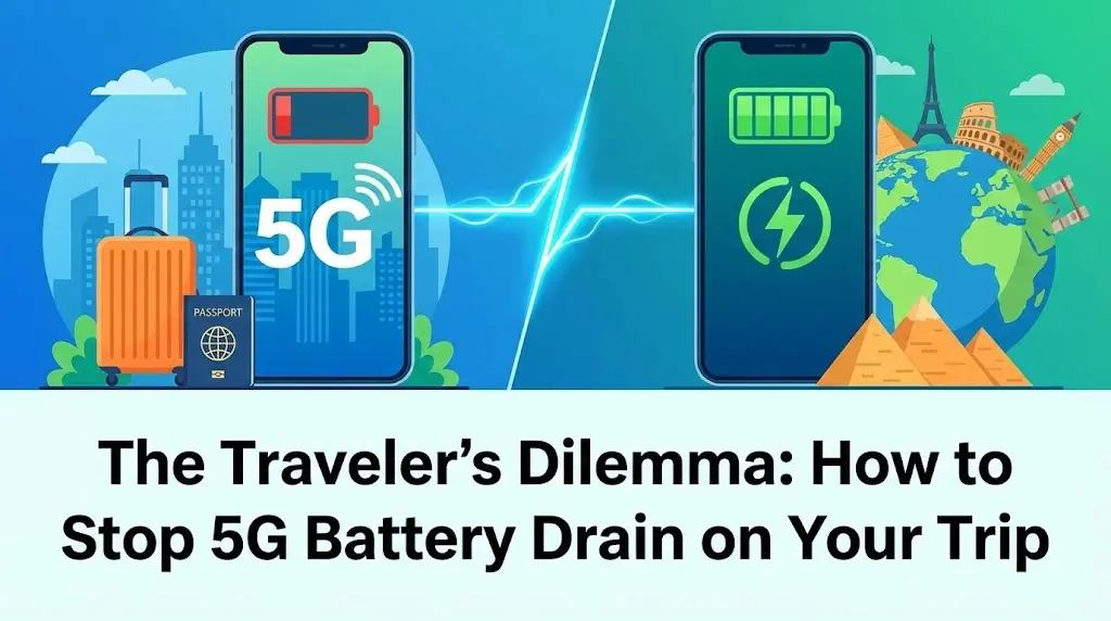 The Traveler's Dilemma: How to Stop 5G Battery Drain on Your Trip