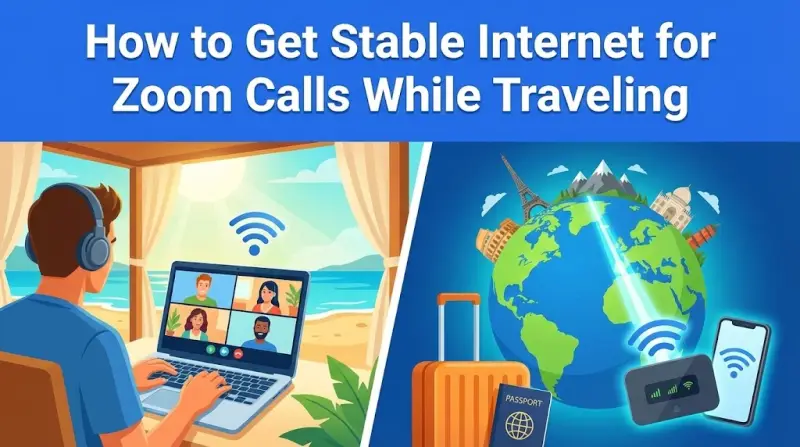How to Get Stable Internet for Zoom Calls While Traveling