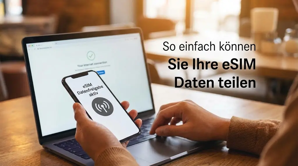 So einfach können Sie Ihre eSIM Daten mit dem Laptop teilen (Tethering Guide)