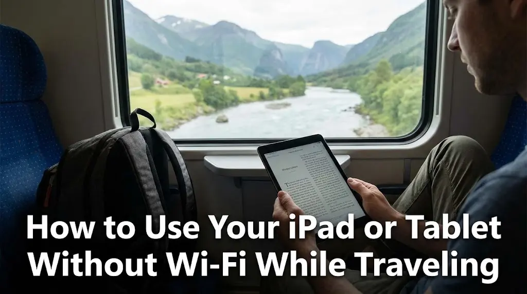 How to Use Your iPad or Tablet Without Wi-Fi While Traveling