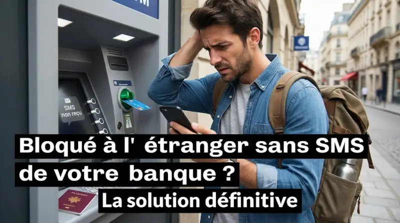 Bloqué à l'étranger sans SMS de votre banque ? La solution définitive