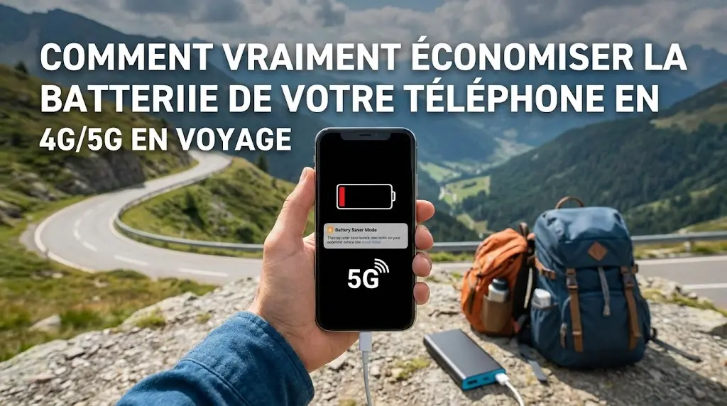 Comment Vraiment Économiser la Batterie de votre Téléphone en 4G/5G en Voyage