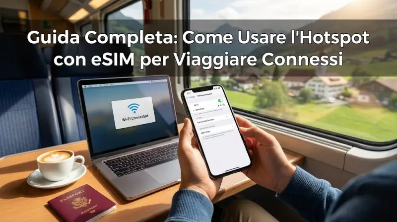 Guida Completa: Come Usare l'Hotspot con eSIM per Viaggiare Connessi