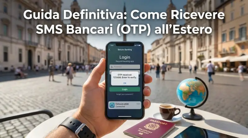 Guida Definitiva: Come Ricevere SMS Bancari (OTP) all'Estero