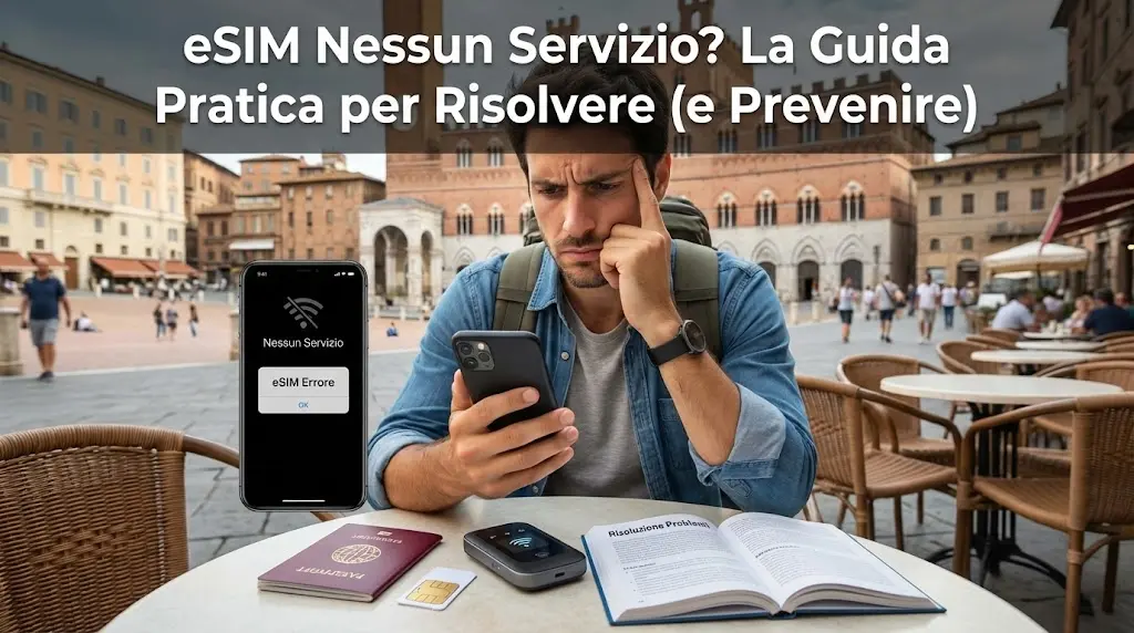 eSIM Nessun Servizio? La Guida Pratica per Risolvere (e Prevenire)