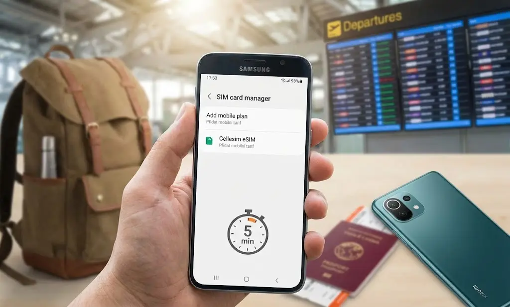 Jak nastavit eSIM na Androidu (Samsung, Xiaomi) během 5 minut?