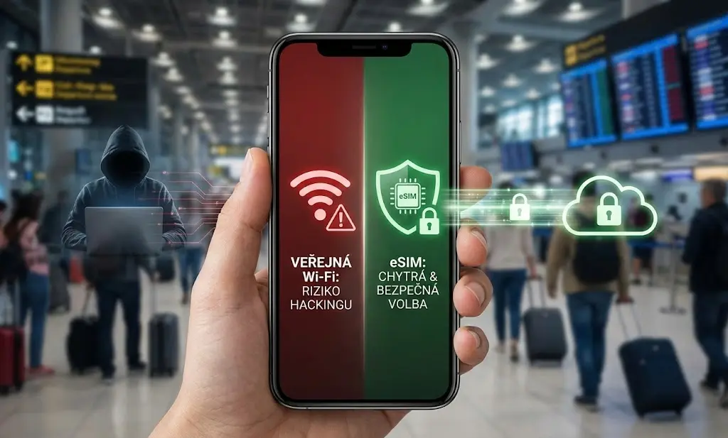 Proč je veřejná Wi-Fi na letišti nebezpečná (a proč je eSIM chytřejší volba)