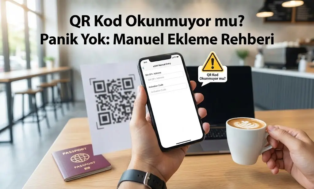 QR Kod Okunmuyor mu? Panik Yok: Kapsamlı eSIM Manuel Ekleme Rehberi