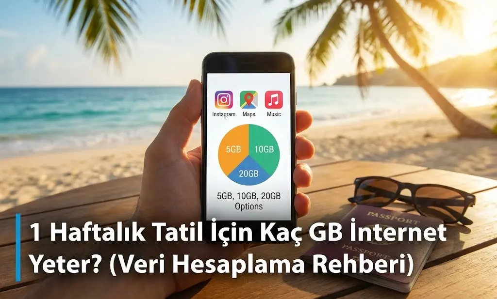 1 Haftalık Tatil İçin Kaç GB İnternet Yeter? (Veri Hesaplama Rehberi)